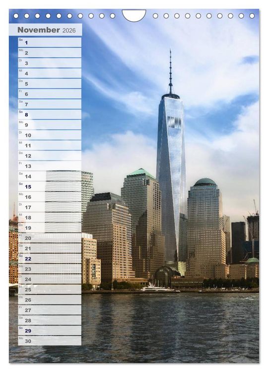 Produktbild: New York - Manhattan (Wandkalender 2026 DIN A4 hoch), CALVENDO Monatskalender