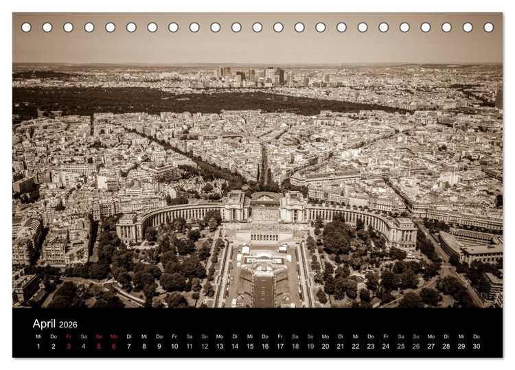 Produktbild: Paris (Tischkalender 2026 DIN A5 quer), CALVENDO Monatskalender