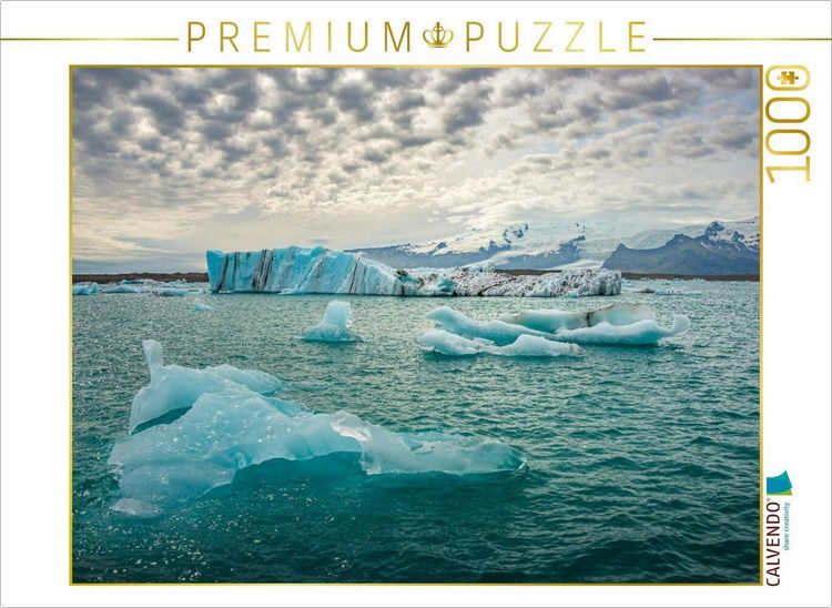 Produktbild: CALVENDO Puzzle Island, Gletscherlagune J&ouml;kuls&aacute;rl&oacute;n | 1000 Teile Lege-Gr&ouml;&szlig;e 64x48cm Foto-Puzzle f&uuml;r gl&uuml;ckliche Stunden