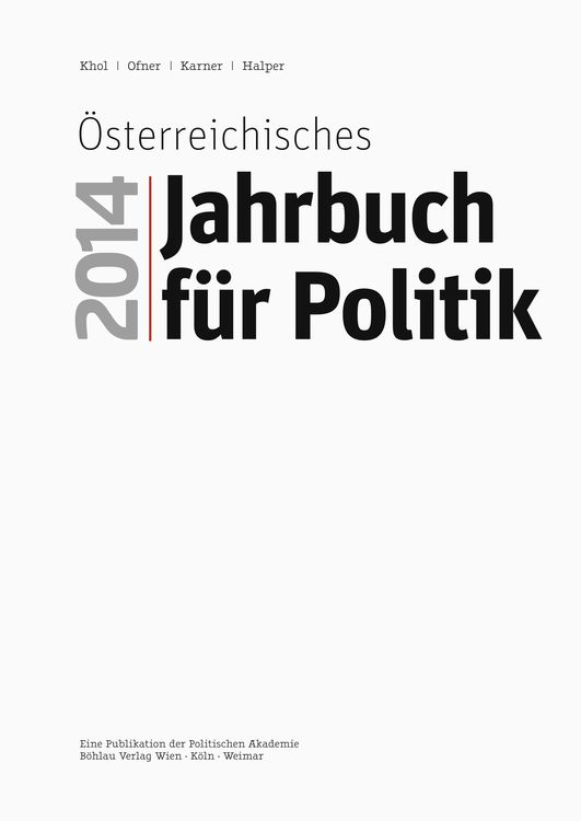 Produktbild: &Ouml;sterreichisches Jahrbuch f&uuml;r Politik 2014