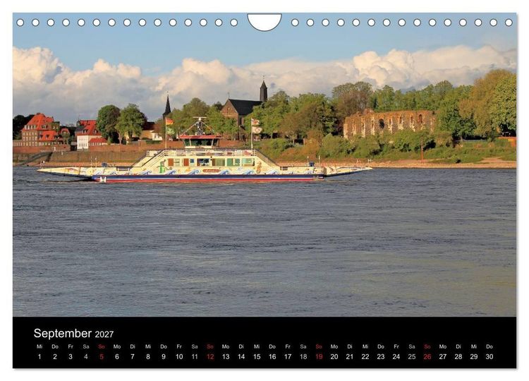 Produktbild: Von Ufer zu Ufer, Wege &uuml;ber den Rhein in D&uuml;sseldorf (Wandkalender 2027 DIN A4 quer), CALVENDO Monatskalender