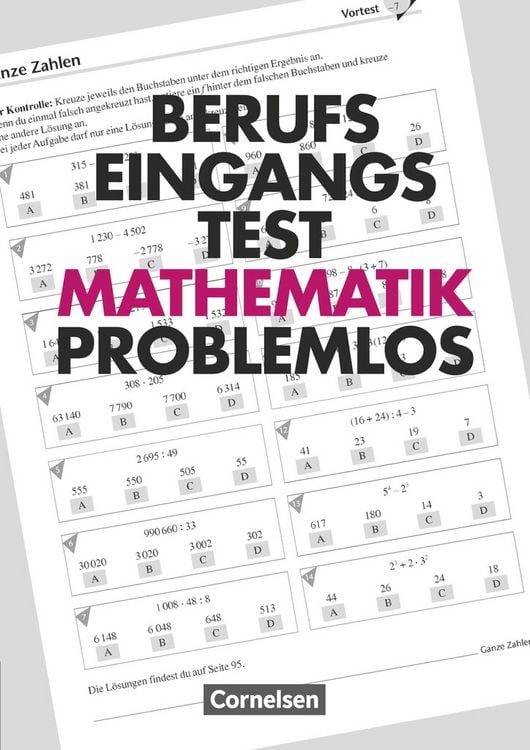 Produktbild: Berufseingangstest: Mathematik problemlos
