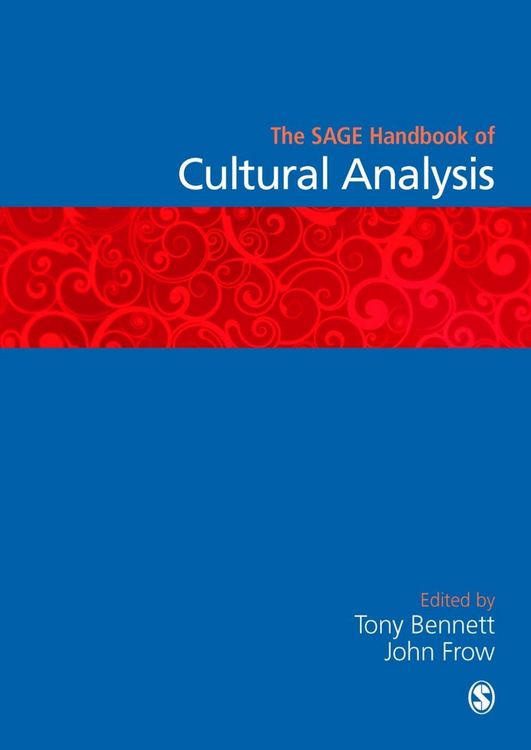 Produktbild: The SAGE Handbook of Cultural Analysis
