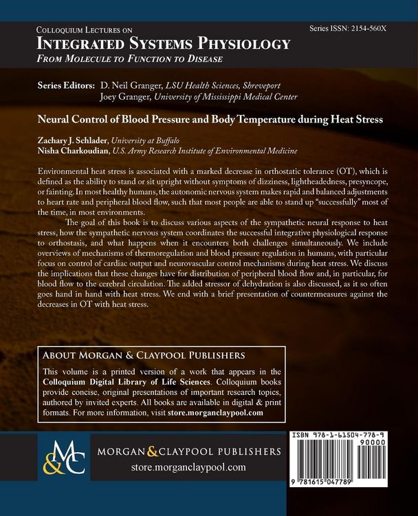 Produktbild: Neural Control of Blood Pressure and Body Temperature During Heat Stress
