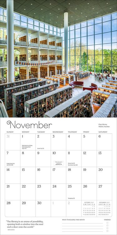 Produktbild: A Calendar for Book Lovers Wall Calendar 2027