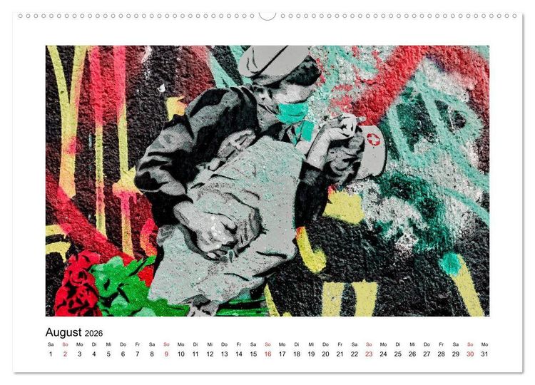 Produktbild: Streetart for home Michael Jaster (hochwertiger Premium Wandkalender 2026 DIN A2 quer), Kunstdruck in Hochglanz