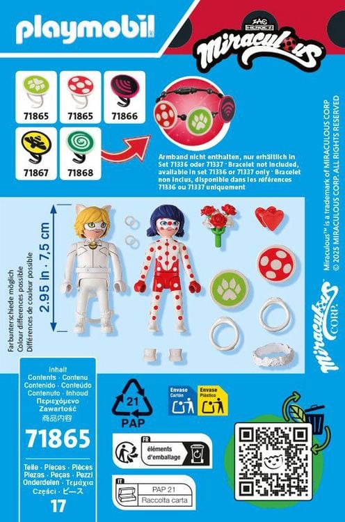 Produktbild: playmobil Ladybugs & Cat Noirs Hochzeitstraum Miraculous