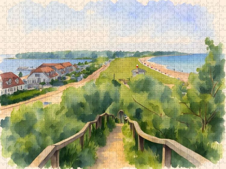 Produktbild: CALVENDO Puzzle Am Salzhaff | 1000 Teile Lege-Gr&ouml;&szlig;e 64x48cm Foto-Puzzle f&uuml;r gl&uuml;ckliche Stunden