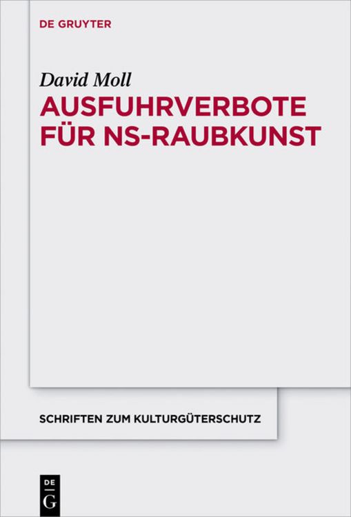Produktbild: Ausfuhrverbote f&uuml;r NS-Raubkunst