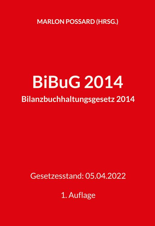Produktbild: BiBuG 2014 (Bilanzbuchhaltungsgesetz 2014)