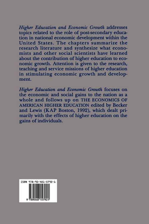 Produktbild: Higher Education and Economic Growth