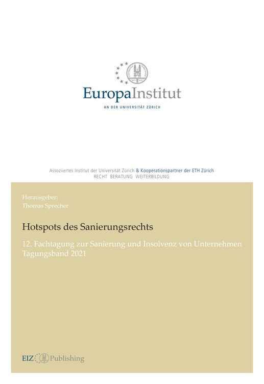 Bild vom Artikel Hotspots des Sanierungsrechts vom Autor Linus Cathomas