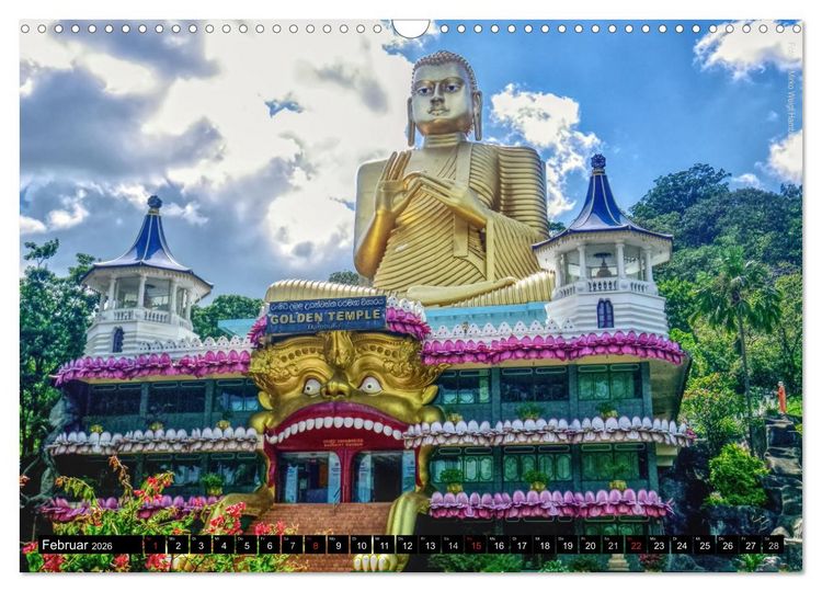 Produktbild: Sri Lanka 2026 Kulturh&ouml;hepunkte (Wandkalender 2026 DIN A3 quer), CALVENDO Monatskalender