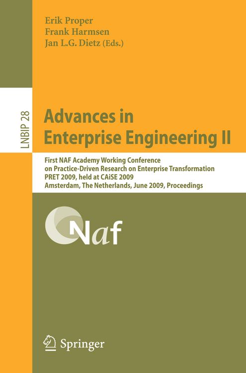 Produktbild: Advances in Enterprise Engineering II