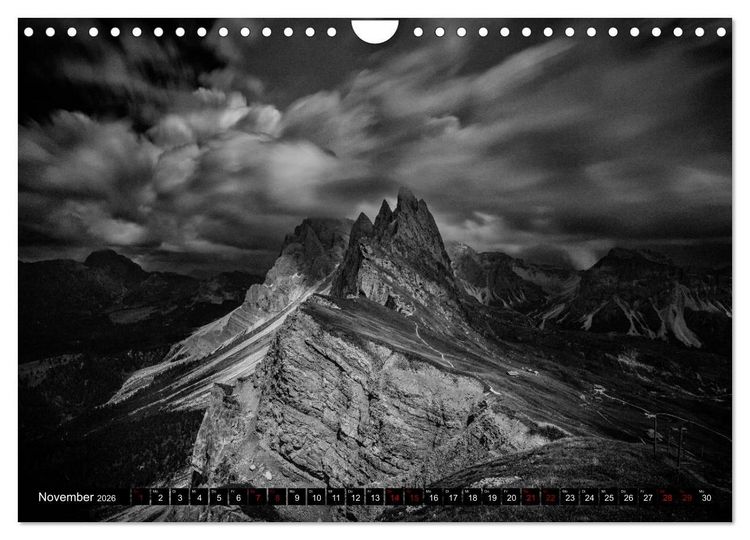 Produktbild: Dramatik in SW (Wandkalender 2026 DIN A4 quer), CALVENDO Monatskalender