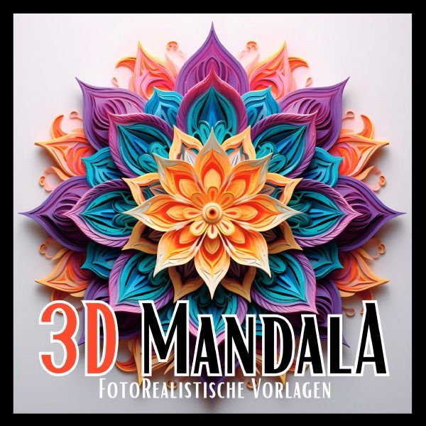 Produktbild: Black Midnight- Mandala / 3D Mandala Malbuch &bdquo;Black &amp; White&ldquo;