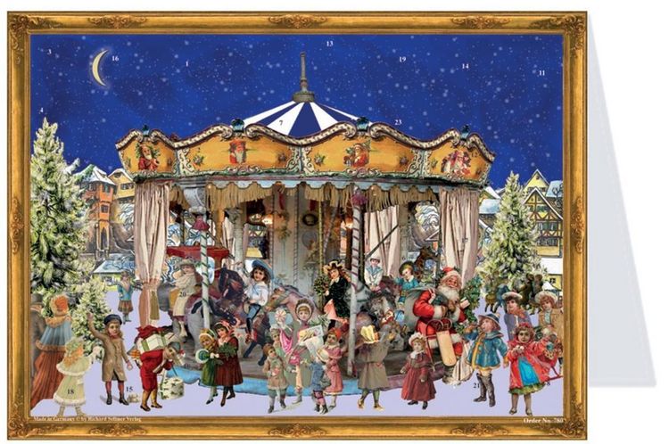 Produktbild: Postkarten-Adventskalender "Karusell"