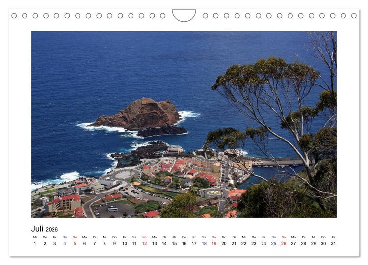 Produktbild: Madeira (Wandkalender 2026 DIN A4 quer), CALVENDO Monatskalender