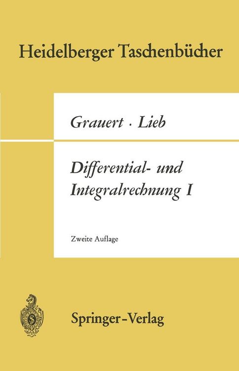 Produktbild: Differential- und Integralrechnung I.