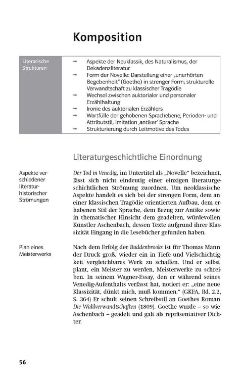 Produktbild: Klett Lekt&uuml;rehilfen Thomas Mann, Der Tod in Venedig