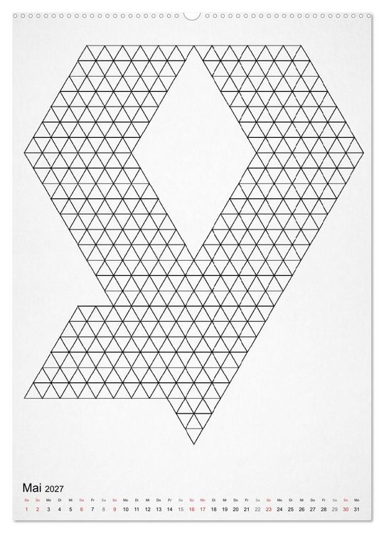Produktbild: Geometric Graphik Art (hochwertiger Premium Wandkalender 2027 DIN A2 hoch), Kunstdruck in Hochglanz