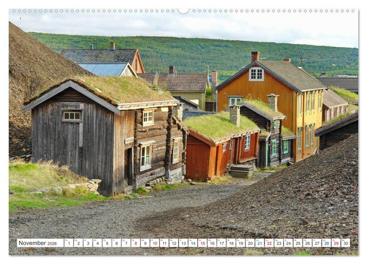 Produktbild: Norwegen PUR (hochwertiger Premium Wandkalender 2026 DIN A2 quer), Kunstdruck in Hochglanz
