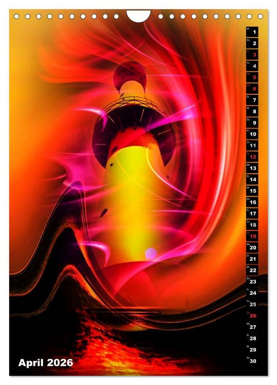 Produktbild: Leuchtt&uuml;rme Kalender der besonderen Art (Wandkalender 2026 DIN A4 hoch), CALVENDO Monatskalender