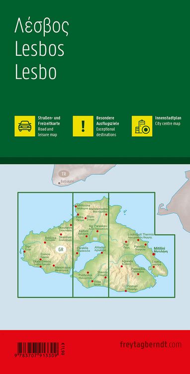 Produktbild: freytag & berndt Stra&szlig;enkarte Lesbos 1:50.000