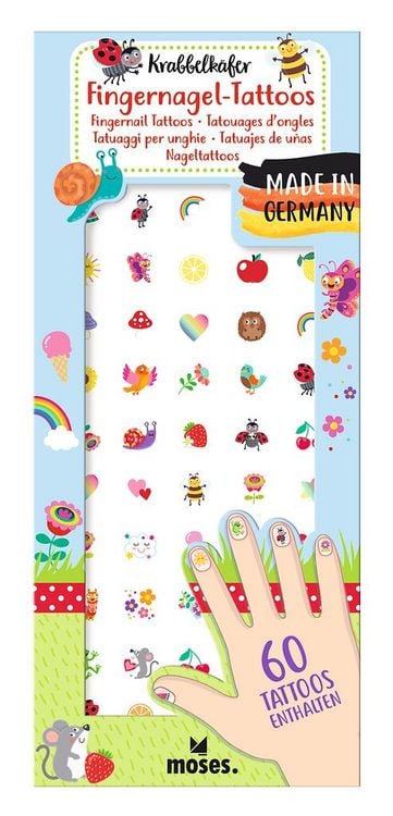 Produktbild: Krabbelk&auml;fer Fingernagel-Tattoos