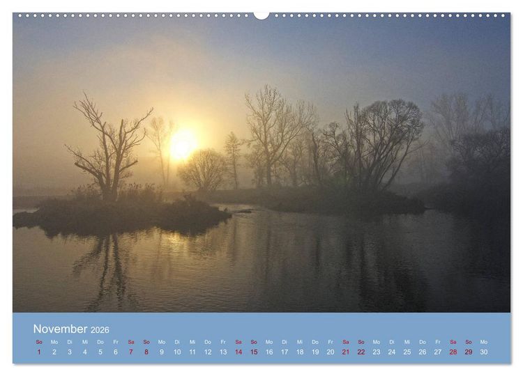 Produktbild: Das Jahr an der Naab zwischen Burglengenfeld und Kallm&uuml;nz (hochwertiger Premium Wandkalender 2026 DIN A2 quer), Kunstdruck in Hochglanz