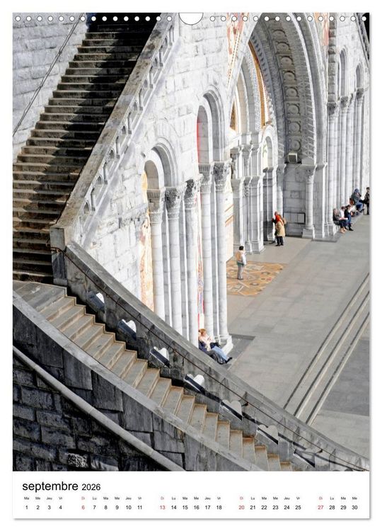 Produktbild: LOURDES Patrimoine (Calendrier mural 2026 DIN A3 horizontal), CALVENDO calendrier mensuel