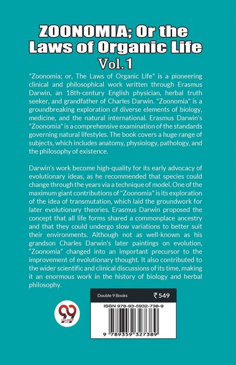 Produktbild: Zoonomia; or the Laws of Organic Life