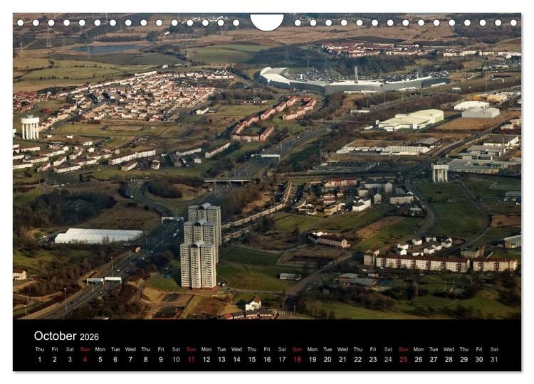 Produktbild: Glasgow from the Air (Wall Calendar 2026 DIN A4 landscape), CALVENDO 12 Month Wall Calendar