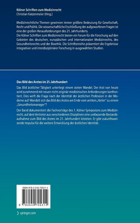 Produktbild: Das Bild des Arztes im 21. Jahrhundert