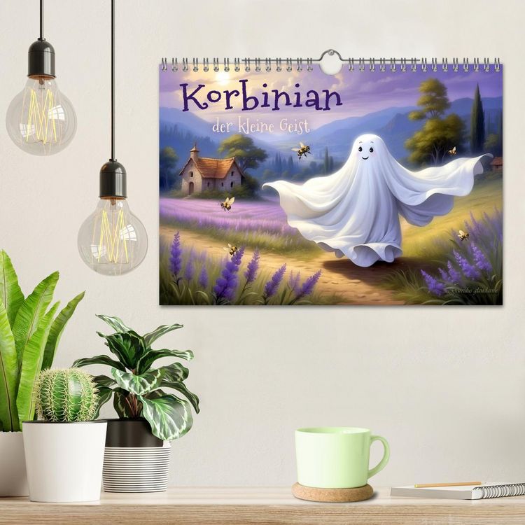Produktbild: Korbinian, der kleine Geist (Wandkalender 2026 DIN A4 quer), CALVENDO Monatskalender
