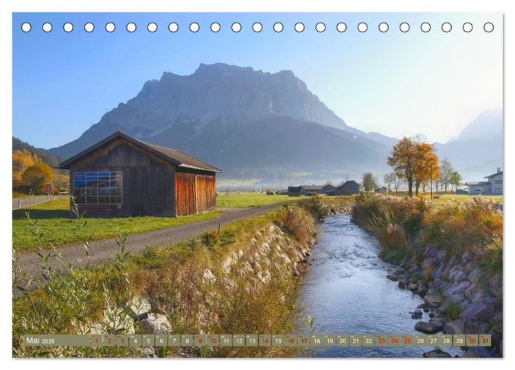 Produktbild: Zauber der Zugspitze (Tischkalender 2026 DIN A5 quer), CALVENDO Monatskalender