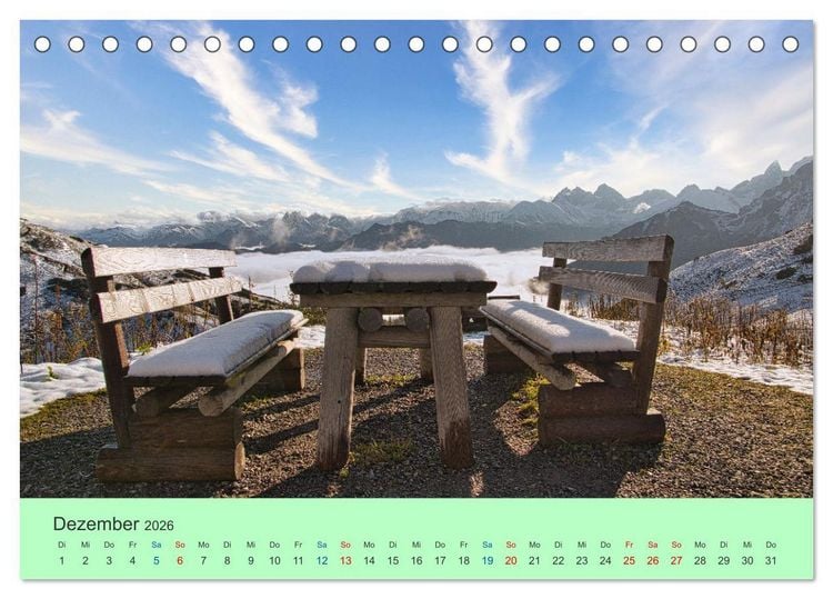 Produktbild: Zauber der Alpen (Tischkalender 2026 DIN A5 quer), CALVENDO Monatskalender