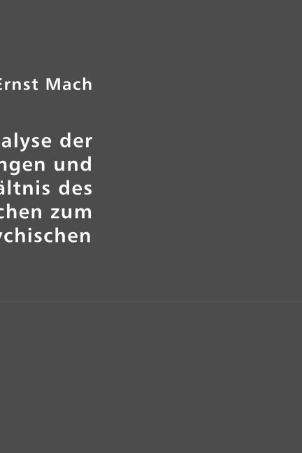Produktbild: Mach, E: Dr. Ernst Mach