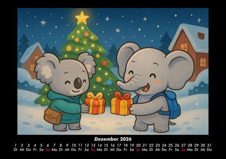Produktbild: Kiki & Raffi - Reise durch Kanada 2026 Fotokalender DIN A3