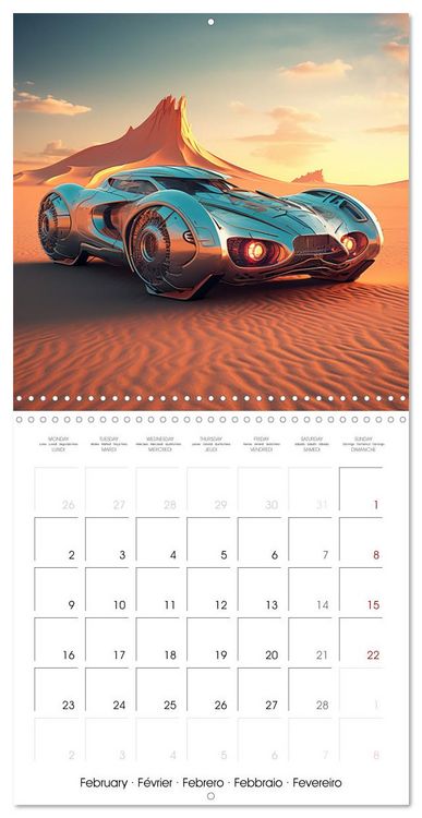 Produktbild: Fantasy desert cars (Wall Calendar 2026 12 &times; 12 Inch) CALVENDO 12 Month Wall Calendar