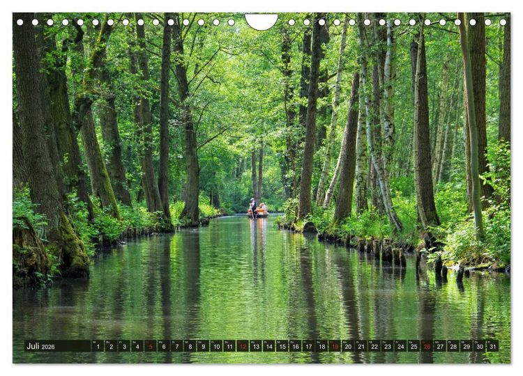 Produktbild: Spreewald - Malerische Kulturlandschaft in Brandenburg (Wandkalender 2026 DIN A4 quer), CALVENDO Monatskalender