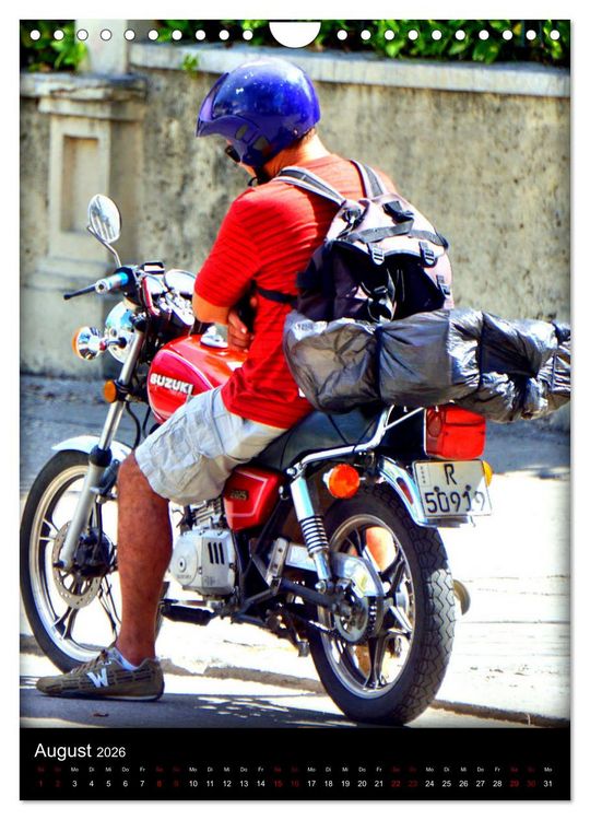 Produktbild: SUZUKI BIKER IN HAVANNA (Wandkalender 2026 DIN A4 hoch), CALVENDO Monatskalender
