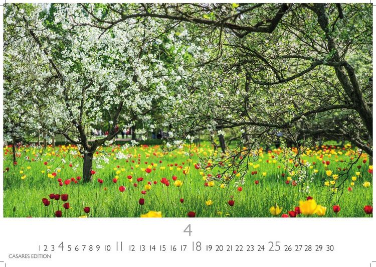 Produktbild: Gartenparadiese Kalender 2027 &ndash; Der Kalender f&uuml;r alle, die G&auml;rten lieben - Wandkalender | Gartenkalender | Fotokalender Naturkalender 50x35cm
