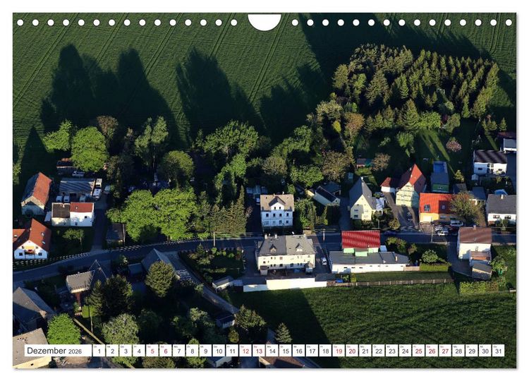 Produktbild: Chemnitz - Von Oben Nach Unten (Wandkalender 2026 DIN A4 quer), CALVENDO Monatskalender