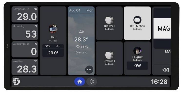 Produktbild: Shelly Wall Display X2i Black Wand-Touchdisplay Wi-Fi, Bluetooth