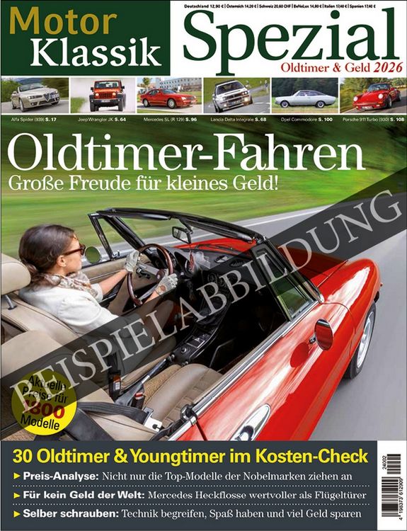 Produktbild: Motor Klassik Spezial Oldtimer & Geld