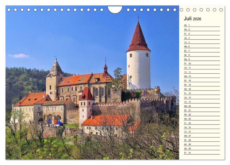 Produktbild: Tschechien (Wandkalender 2026 DIN A4 quer), CALVENDO Monatskalender