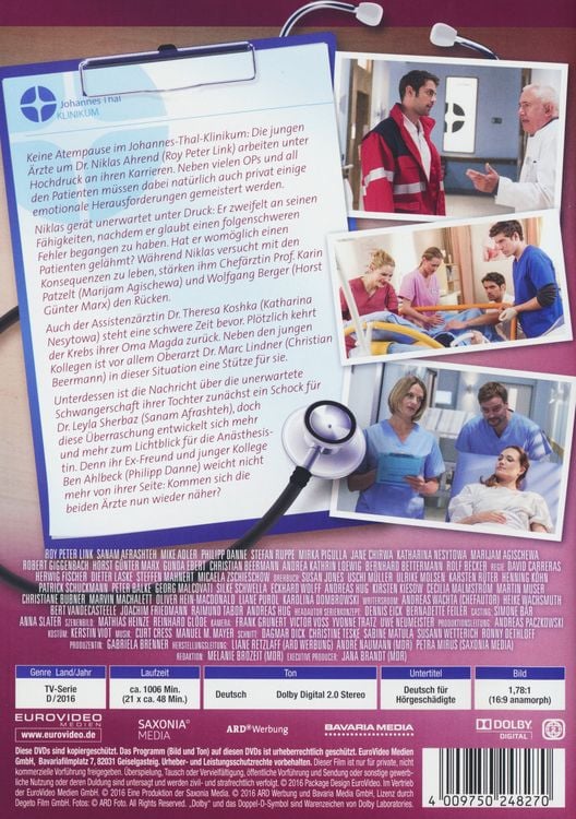 Produktbild: In aller Freundschaft - Die jungen Ärzte - Staffel 2.2/Folgen 64-84 [7 DVDs]