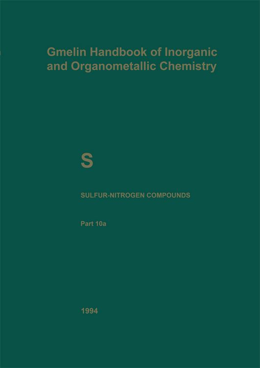 Produktbild: S Sulfur-Nitrogen Compounds