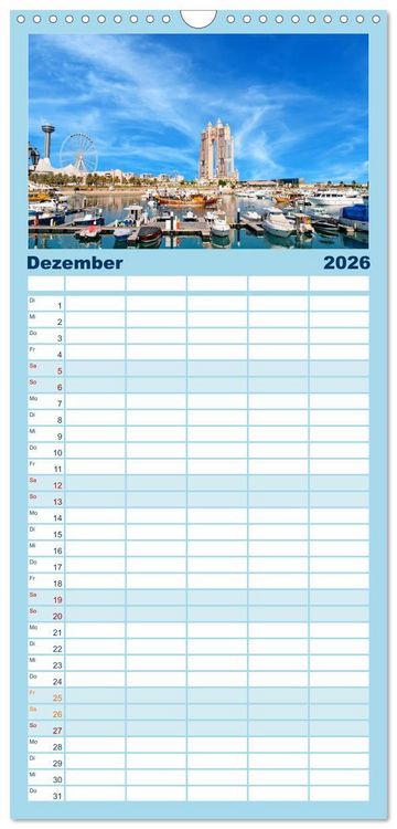 Produktbild: Familienplaner 2026 - Abu Dhabi - Bezaubernde Metropole mit 5 Spalten (Wandkalender, 21 x 45 cm) CALVENDO